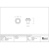 From The Anvil - Natural Smooth Ringed Cabinet Knob - Large | Sku. 83514 | Trade Door Handles.