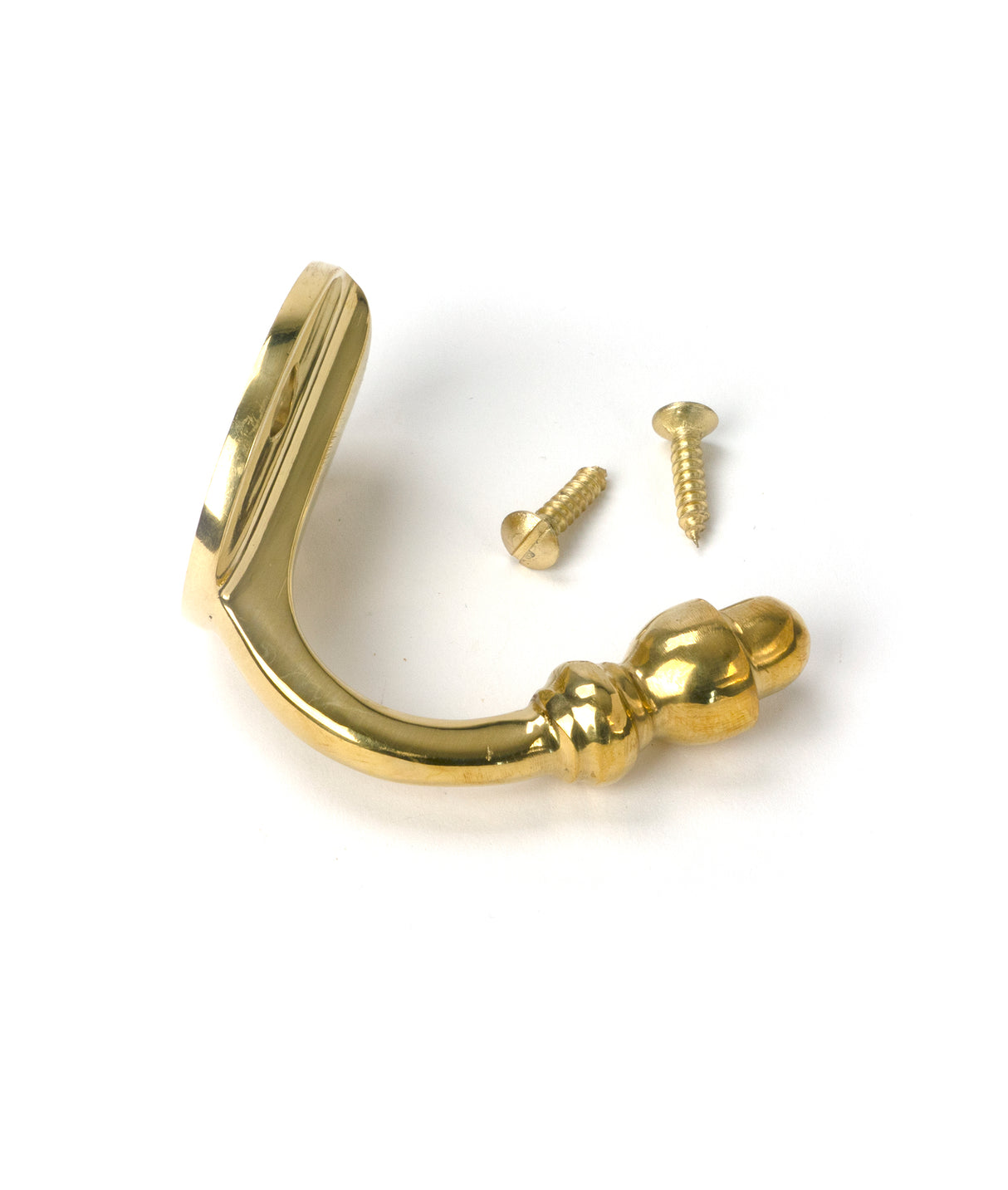 From The Anvil - Polished Brass Coat Hook | Sku. 83524 | Trade Door Handles.