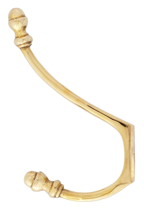 From The Anvil - Polished Brass 6 1/2" Hat & Coat Hook | Sku. 83525 | Trade Door Handles.