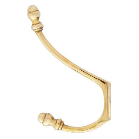 From The Anvil - Polished Brass 6 1/2" Hat & Coat Hook | Sku. 83525 | Trade Door Handles.