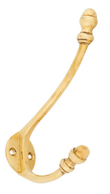 From The Anvil - Polished Brass 6 1/2" Hat & Coat Hook | Sku. 83525 | Trade Door Handles.