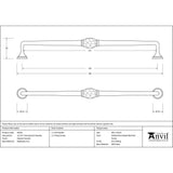 From The Anvil - Natural Smooth 13 1/2" Hammered D Handle | Sku. 83529 | Trade Door Handles.