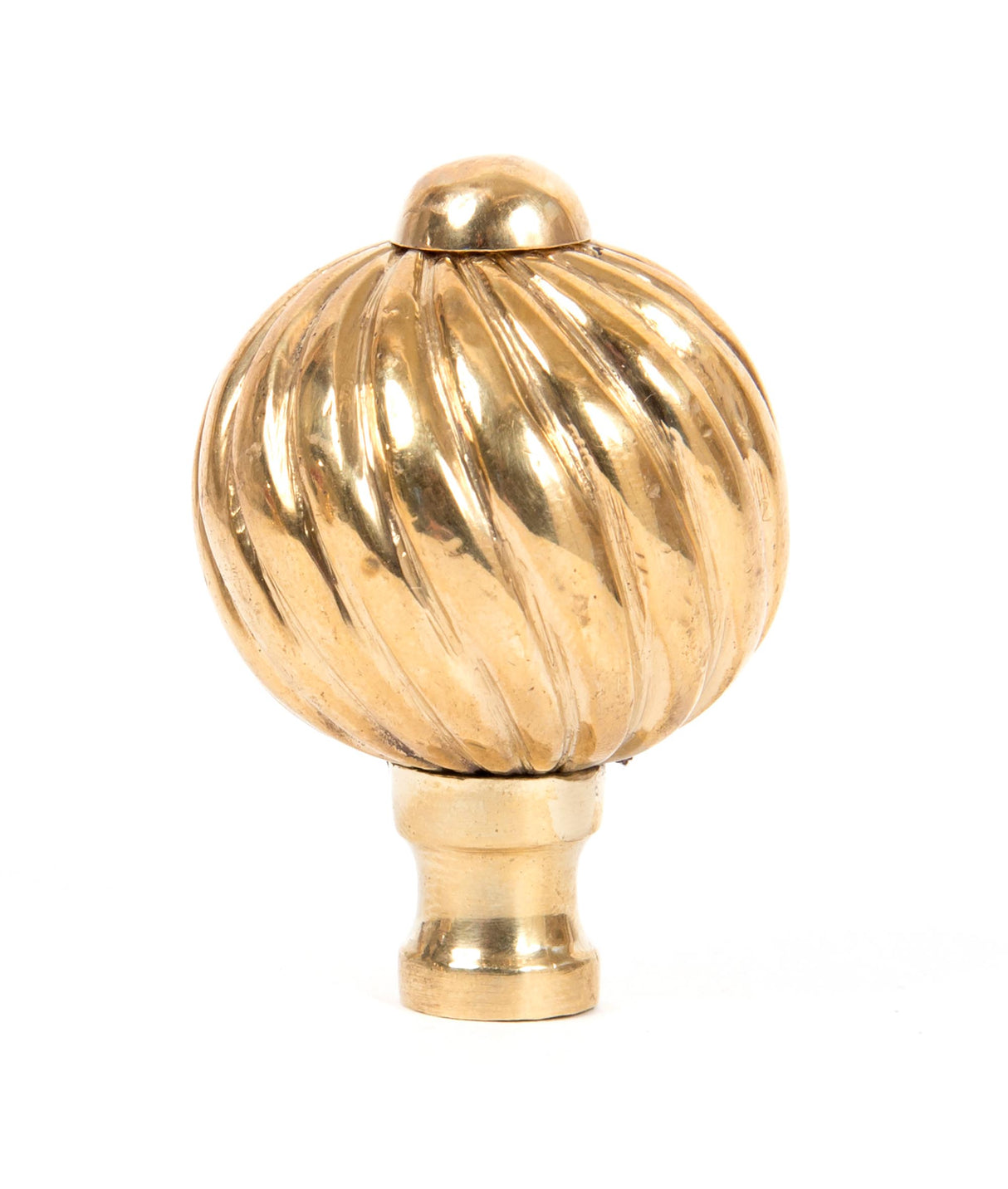 From The Anvil - Polished Brass Spiral Cabinet Knob - Small | Sku. 83550 | Trade Door Handles.