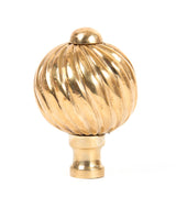 From The Anvil - Polished Brass Spiral Cabinet Knob - Small | Sku. 83550 | Trade Door Handles.