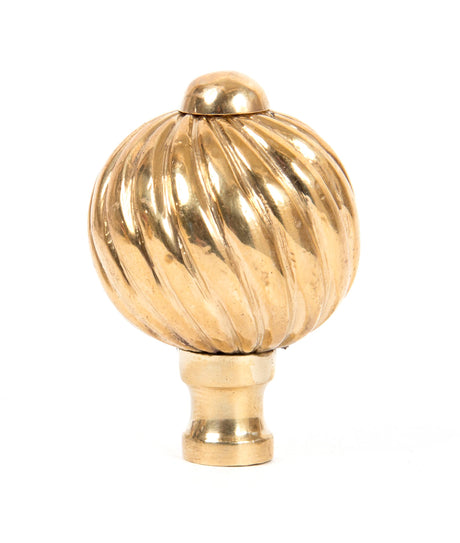 From The Anvil - Polished Brass Spiral Cabinet Knob - Small | Sku. 83550 | Trade Door Handles.