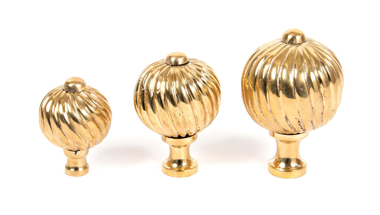 From The Anvil - Polished Brass Spiral Cabinet Knob - Small | Sku. 83550 | Trade Door Handles.