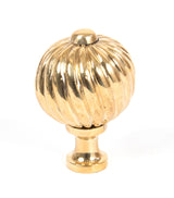 From The Anvil - Polished Brass Spiral Cabinet Knob - Medium | Sku. 83551 | Trade Door Handles.
