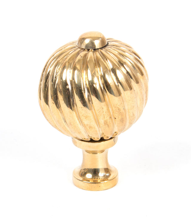 From The Anvil - Polished Brass Spiral Cabinet Knob - Medium | Sku. 83551 | Trade Door Handles.