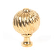 From The Anvil - Polished Brass Spiral Cabinet Knob - Medium | Sku. 83551 | Trade Door Handles.