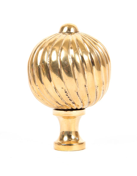 From The Anvil - Polished Brass Spiral Cabinet Knob - Large | Sku. 83552 | Trade Door Handles.