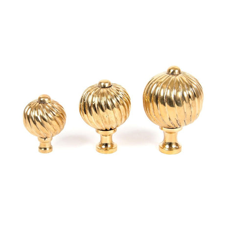 From The Anvil - Polished Brass Spiral Cabinet Knob - Large | Sku. 83552 | Trade Door Handles.