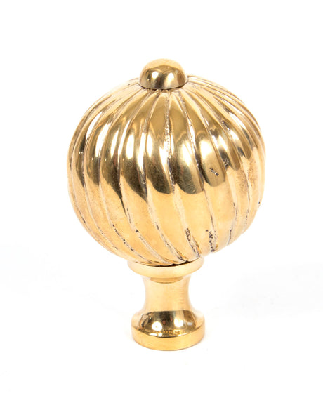 From The Anvil - Polished Brass Spiral Cabinet Knob - Large | Sku. 83552 | Trade Door Handles.