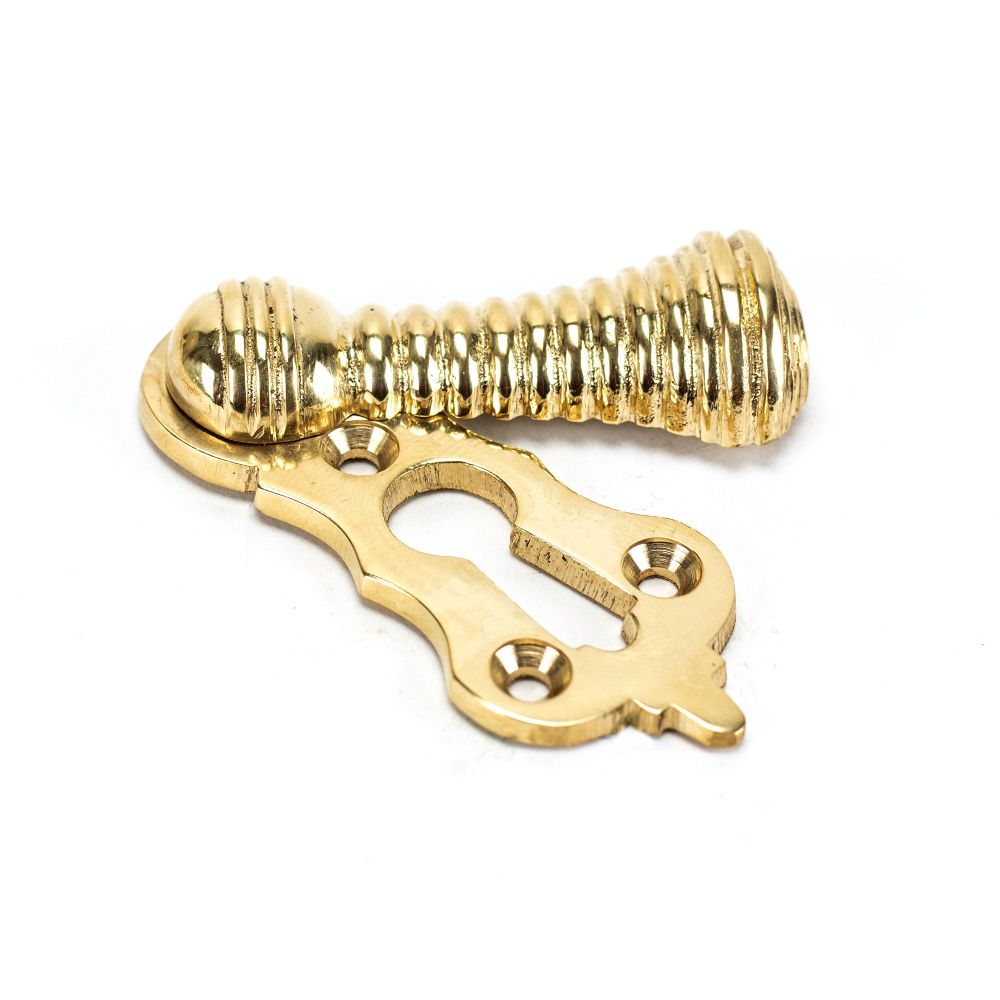 From The Anvil - Polished Brass Beehive Escutcheon | Sku. 83554 | Trade Door Handles.