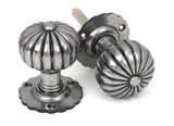 From The Anvil - Natural Smooth Flower Mortice Knob Set | Sku. 83561 | Trade Door Handles.