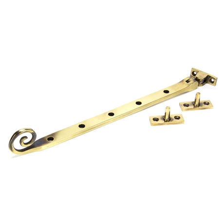 From The Anvil - Aged Brass 12" Monkeytail Stay | Sku. 83569 | Trade Door Handles.