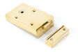 From The Anvil - Polished Brass Left Hand Bathroom Latch | Sku. 83570 | Trade Door Handles.
