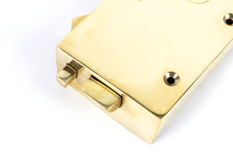 From The Anvil - Polished Brass Right Hand Bathroom Latch | Sku. 83571 | Trade Door Handles.