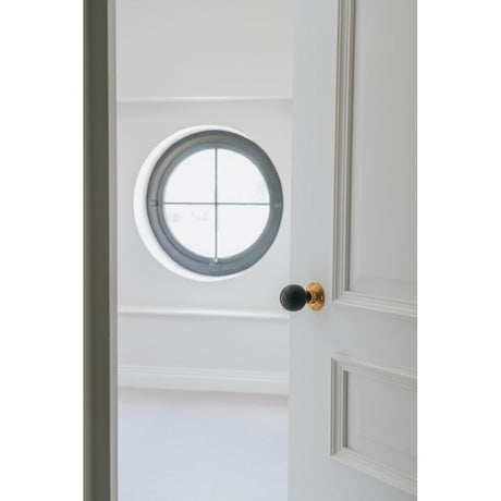 From The Anvil - Ebony & Aged Brass Beehive Mortice/Rim Knob Set | Sku. 83574 | Trade Door Handles.