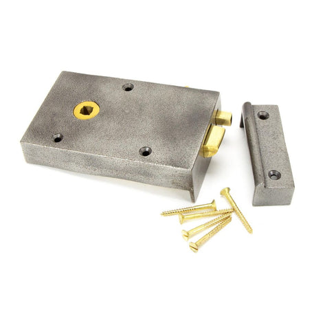From The Anvil - Iron Left Hand Bathroom Latch | Sku. 83575 | Trade Door Handles.