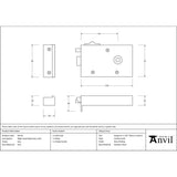 From The Anvil - Iron Right Hand Bathroom Latch | Sku. 83576 | Trade Door Handles.