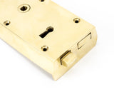 From The Anvil - Polished Brass Left Hand Rim Lock - Small | Sku. 83577 | Trade Door Handles.