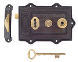 From The Anvil - Iron Davenport Rim Lock | Sku. 83578 | Trade Door Handles.