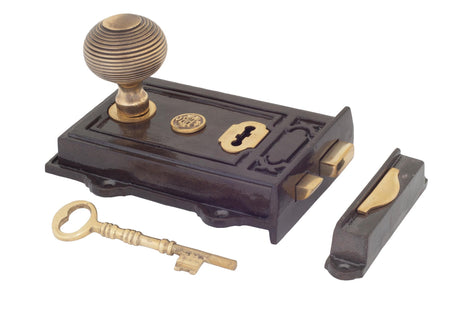 From The Anvil - Iron Davenport Rim Lock | Sku. 83578 | Trade Door Handles.