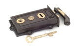 From The Anvil - Iron Davenport Rim Lock | Sku. 83578 | Trade Door Handles.