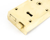 From The Anvil - Polished Brass Right Hand Rim Lock - Small | Sku. 83580 | Trade Door Handles.