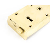 From The Anvil - Polished Brass Right Hand Rim Lock - Small | Sku. 83580 | Trade Door Handles.