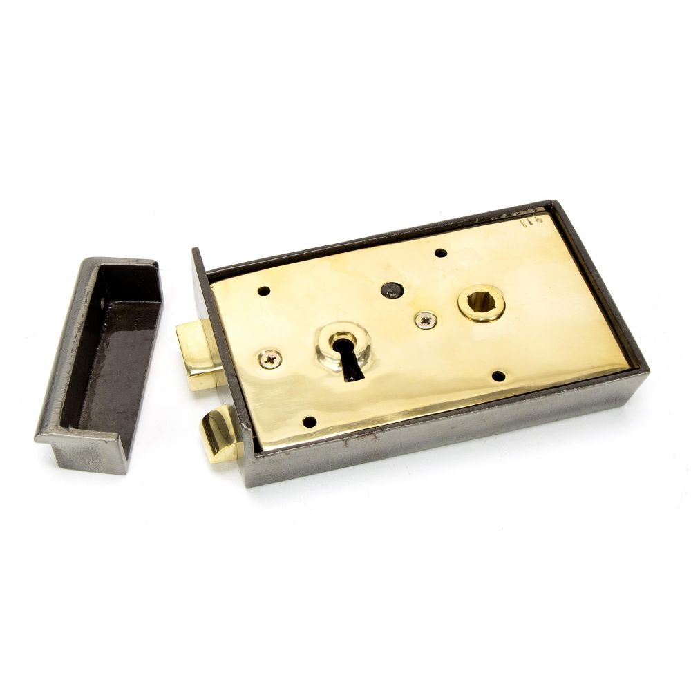 From The Anvil - Iron Left Hand Rim Lock - Small | Sku. 83583 | Trade Door Handles.