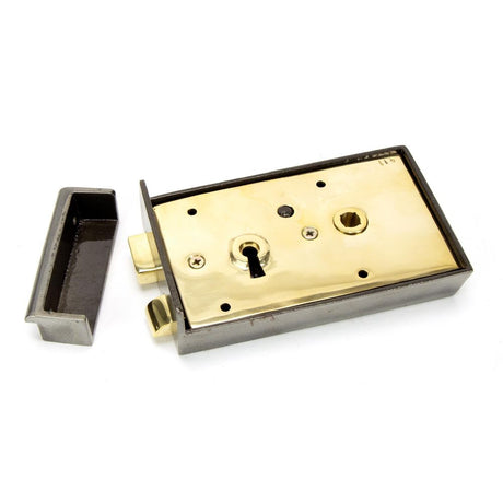 From The Anvil - Iron Left Hand Rim Lock - Small | Sku. 83583 | Trade Door Handles.