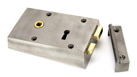 From The Anvil - Iron Left Hand Rim Lock - Small | Sku. 83583 | Trade Door Handles.
