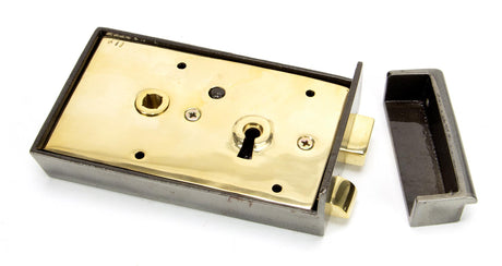 From The Anvil - Iron Right Hand Rim Lock - Small | Sku. 83584 | Trade Door Handles.