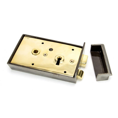 From The Anvil - Iron Right Hand Rim Lock - Small | Sku. 83584 | Trade Door Handles.