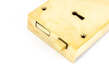 From The Anvil - Polished Brass Right Hand Rim Lock - Large | Sku. 83588 | Trade Door Handles.