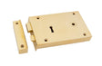 From The Anvil - Polished Brass Right Hand Rim Lock - Large | Sku. 83588 | Trade Door Handles.