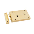 From The Anvil - Polished Brass Right Hand Rim Lock - Large | Sku. 83588 | Trade Door Handles.