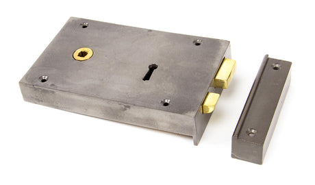 From The Anvil - Iron Left Hand Rim Lock - Large | Sku. 83591 | Trade Door Handles.