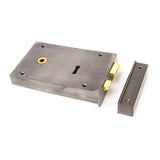 From The Anvil - Iron Left Hand Rim Lock - Large | Sku. 83591 | Trade Door Handles.