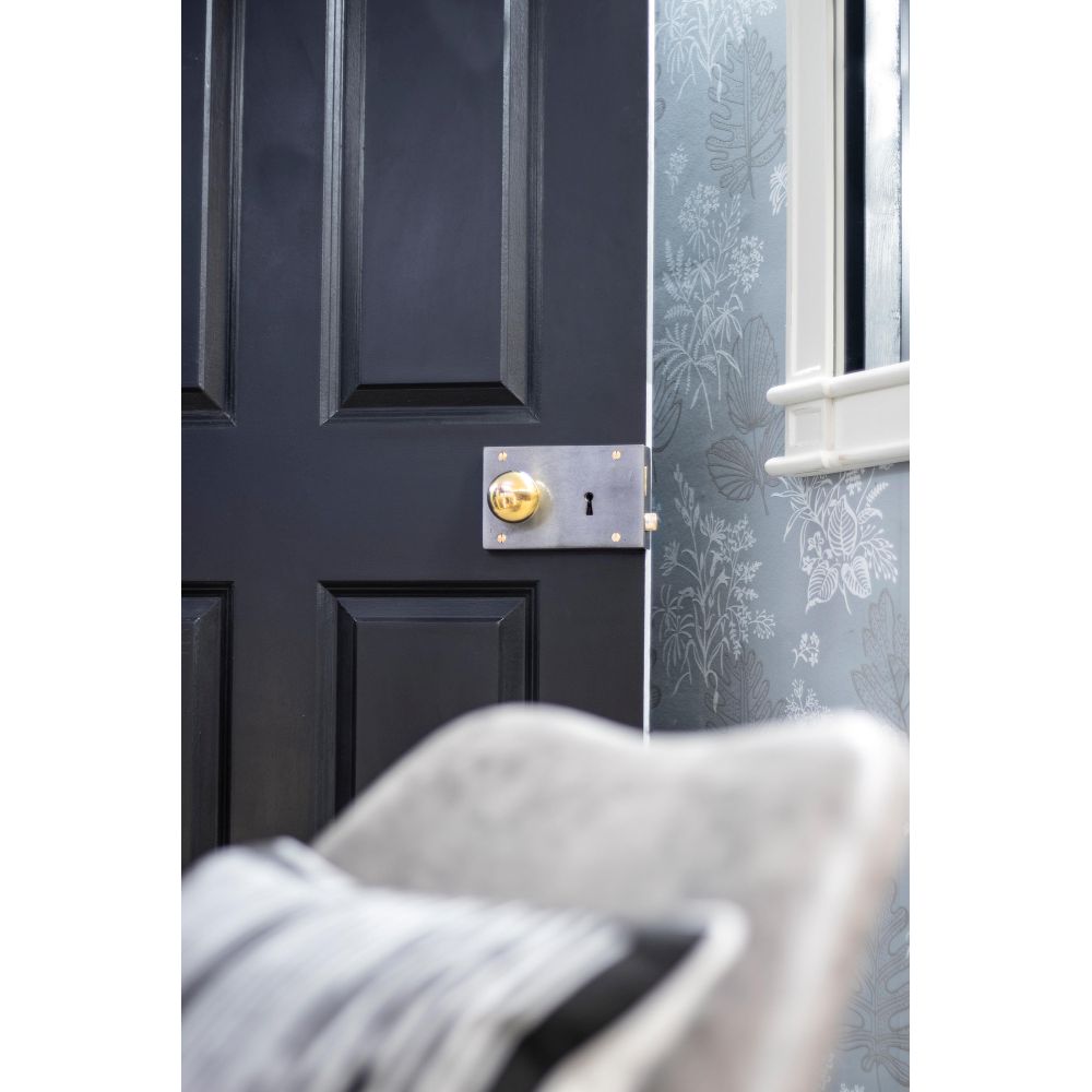 From The Anvil - Iron Left Hand Rim Lock - Large | Sku. 83591 | Trade Door Handles.