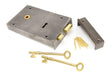 From The Anvil - Iron Left Hand Rim Lock - Large | Sku. 83591 | Trade Door Handles.