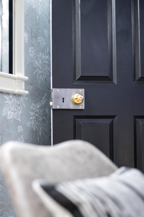 From The Anvil - Iron Right Hand Rim Lock - Large | Sku. 83592 | Trade Door Handles.