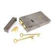 From The Anvil - Iron Right Hand Rim Lock - Large | Sku. 83592 | Trade Door Handles.