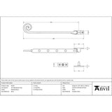 From The Anvil - Polished Brass 10" Monkeytail Stay | Sku. 83595 | Trade Door Handles.