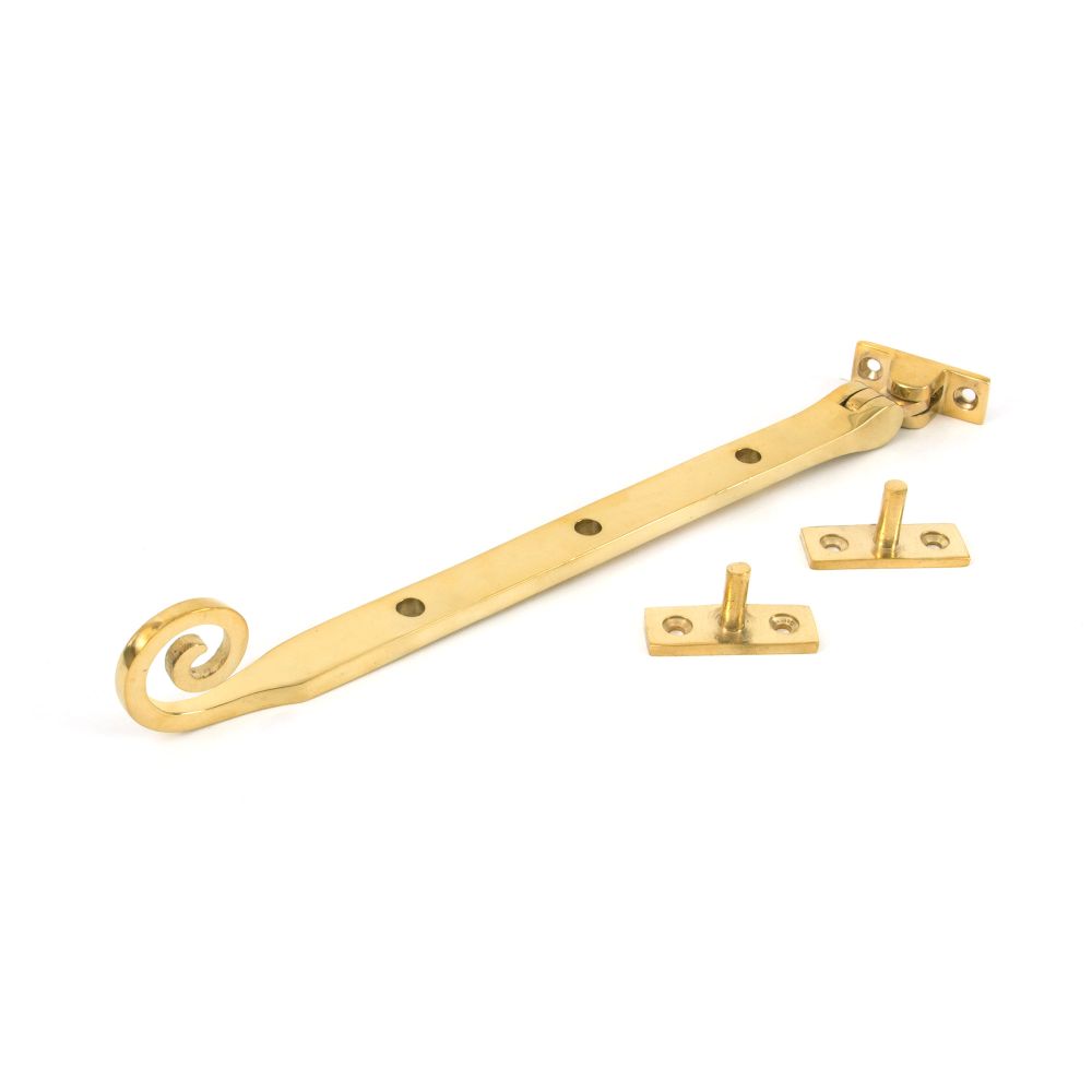 From The Anvil - Polished Brass 10" Monkeytail Stay | Sku. 83595 | Trade Door Handles.