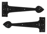 From The Anvil - Black Textured 12" Cast T Hinge (pair) | Sku. 83621 | Trade Door Handles.