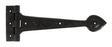From The Anvil - Black Textured 12" Cast T Hinge (pair) | Sku. 83621 | Trade Door Handles.