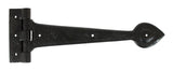 From The Anvil - Black Textured 12" Cast T Hinge (pair) | Sku. 83621 | Trade Door Handles.