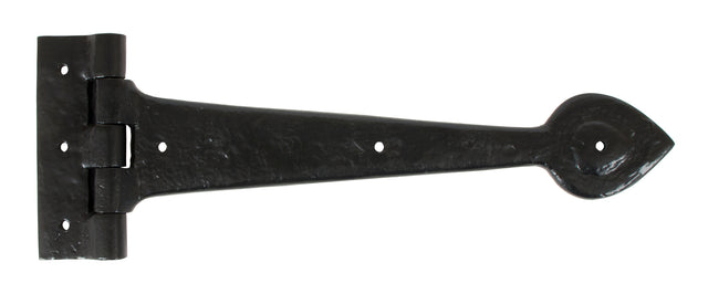 From The Anvil - Black Textured 12" Cast T Hinge (pair) | Sku. 83621 | Trade Door Handles.